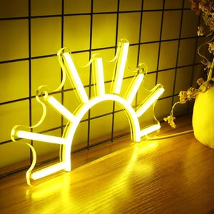 Sunrise Neon Sign USB LED Acrílico Sunset Yellow Neon Light Dormitorio Lámpara para el <span class=keywords><strong>hogar</strong></span> Regalo para hombre Cueva Niños Habitación Boda Decoración de pared - Product Image 2