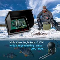 Buscador de Peces Subacuático Portátil de 30 Metros con Pantalla IPS de 4.3 Pulgadas - Cámara de Pesca de 5MP, Resistente al Agua IP68, para Pesca en Hielo y Pesca en Agua Salada