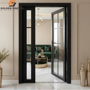 Porte-fenêtre en aluminium et verre de conception moderne GS avec cadre en aluminium pour villa de luxe - Product Image 4