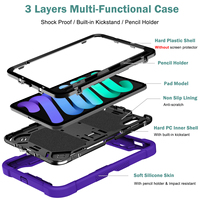 Étui robuste OEM pour tablette iPad Mini 8 2026, coque antichoc avec béquille et support pour stylet