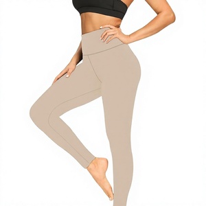 Women High Waist Black <b>Leggings</b> Slim Fit Knitted Cotton Winter Casual Solid Color Breathable Thermal Vintage <b>Crop</b> Pants - Product Image 1