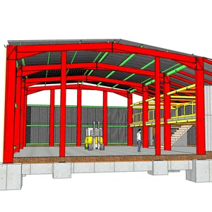 Fabrik verkauf Große Spannweite Vorgefertigte Stahl konstruktion Werkstatt Vorgefertigtes Baustahl gebäude
