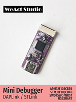 Depurador Weact STLink DAP Link ARM, Programación de Microcontroladores TIPO-C, STM32F103CBT6