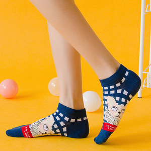 Yueli Mới Phim Hoạt Hình Mùa Xuân Và Mùa Hè Dễ Thương Phim Hoạt Hình Beagle Thiết Kế Cô Gái Vớ Ngắn Bán Buôn - Product Image 2