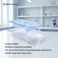 Barquette en plastique transparent PET de qualité alimentaire, écologique, thermoformée, pour ampoules, emballage médical, pilules d'hôpital