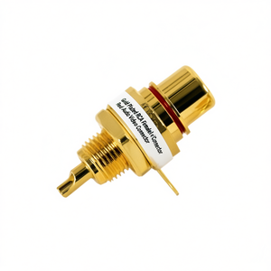 Gold Plated <b>Rca</b> Female Panel <b>Connector</b> Red Audio Video <b>Connector</b> - Product Image 1