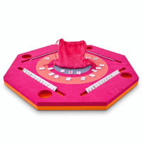 Tapis de jeu de mahjong et de poker flottant moderne de luxe - Imperméable, antidérapant, pliable, portable, écologique, pour 4 joueurs