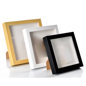 Black White Walnut MDF 8x8 8x10 10x10 16x16 Inch A4 Decoration Art Picture Photo <b>Frame</b> <b>Deep</b> 3D Shadow Box <b>Frame</b> With Plexiglass - Product Image 1