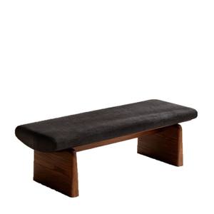 Minimalist Solid Wood <b>Bench</b> Upholstered Long <b>Bench</b> For Dining Room Bedroom <b>Entryway</b> Durable Modern Design - Product Image 5