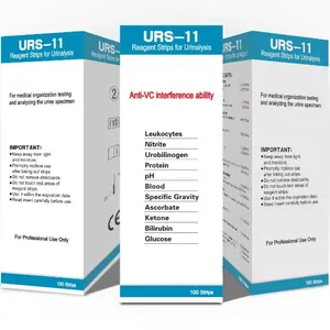 Bandelettes de test d'analyse d'urine micro-albumine 11 bandelettes de test d'analyse d'urine de paramètre URS-11