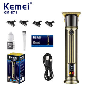 Tondeuse à <span class=keywords><strong>barbe</strong></span> électrique Kemei KM-871, tondeuse à cheveux 0 mm, machine à couper les cheveux pour hommes, 7500 tr/min, tondeuse à cheveux pour salon de coiffure, rasage de précision - Product Image 1