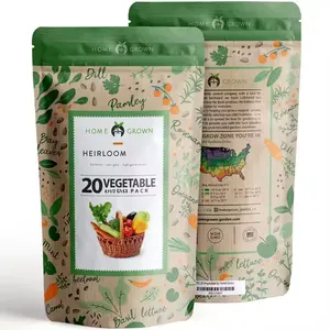 Paquete de fertilizante personalizado con 55 paquetes variados para plantar verduras y frutas