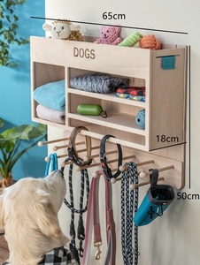 Perchero de pared de madera <span class=keywords><strong>para</strong></span> <span class=keywords><strong>perros</strong></span>, estación de almacenamiento <span class=keywords><strong>para</strong></span> mascotas, estante <span class=keywords><strong>para</strong></span> colgar <span class=keywords><strong>ropa</strong></span> de mascotas, <span class=keywords><strong>para</strong></span> colgar correas y accesorios <span class=keywords><strong>para</strong></span> <span class=keywords><strong>perros</strong></span> - Product Image 6