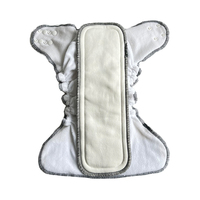Ventes chaudes Couches lavables pour bébé en bambou et coton élasthanne Couches en tissu ajustées Awj intérieur