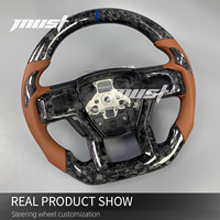 Volant en fibre de carbone forgé sur mesure pour Ford Pickup Truck F-150 F-250 F-350 Raptor XLT 4x4 Shelby Super Duty 2015-2020