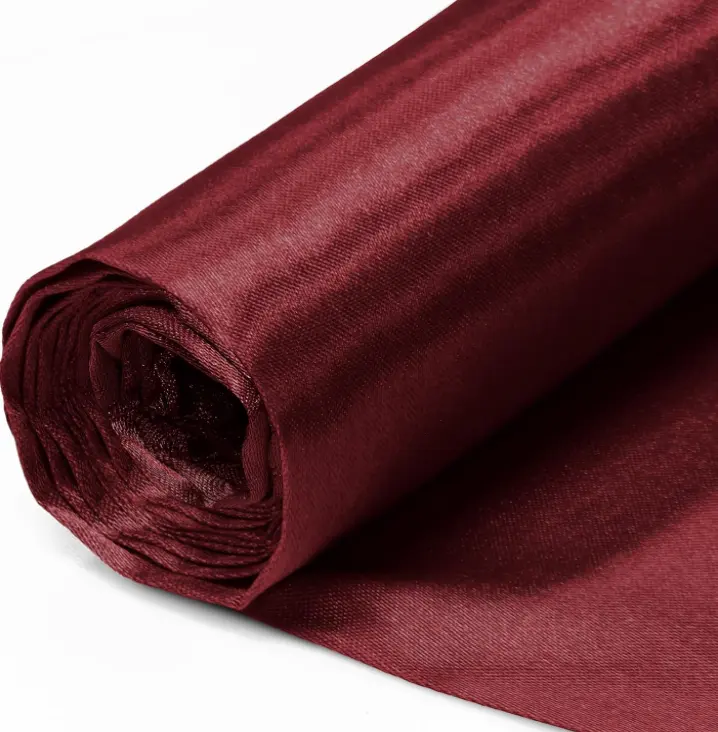 großhandel 50d 75d braut polyester gewebte tela satin glänzend elastisch stretch dubai krepprückseite seide satin stoff für bettwäsche