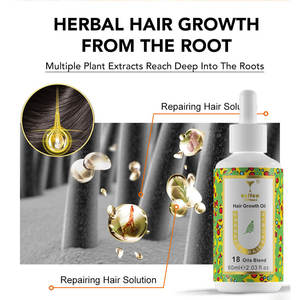 18 масел смесь масла для роста волос с маслом розмарина перечной мяты стимулирует фолликулы настраиваемый Private Label - Product Image 2