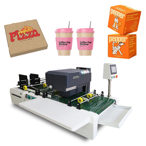 Mesin Printer Single Pass untuk Pencetakan Kantong Kertas, Cangkir, Mesin Pengemas Mini, Printer Karton Kotak Pizza Bergelombang dengan 2 Printhead HP - Product Image 3