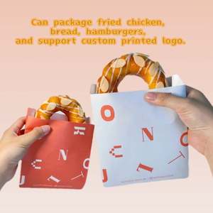 Emballages pour hamburgers résistants à la graisse personnalisés, sacs en papier pour hamburgers, emballage durable et écologique - Product Image 6