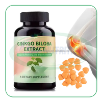 Comprimés d'extrait pur de feuille de Ginkgo Biloba OEM et supplément à base de plantes de Ginseng 300mg 500mg – Comprimé original de Ginkgo Biloba
