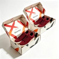Boîte en carton ondulé de haute qualité pour chaussures, emballage pour baskets, boîte d'expédition pour chaussures homme, vente en gros
