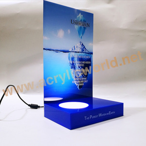 Expositor de vino acrílico con luz LED personalizado botella glorificadora de vino - Product Image 2