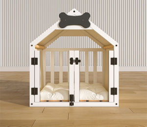 מותאם אישית מותרות בית לחיות מחמד בית עץ מלא ריהוט עם תכונה בת קיימא ודפוס מודפס - Product Image 3