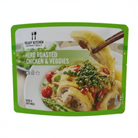 Pochette à cornue en aluminium nylon 121c RCPP haute température imprimée sur mesure pour l'emballage de repas et de soupes prêts à manger