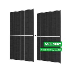 Kit de Paneles Solares para el Hogar de Fábrica China, 700 W, Media Celda, Electricidad - Product Image 3
