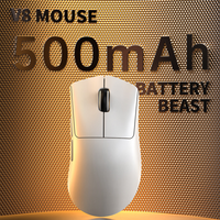 ATTACK SHARK V8 Mouse Nirkabel Ringan PAW3950 E-sports Game Kantor Tiga Mode 8K Mouse Pengisian Daya