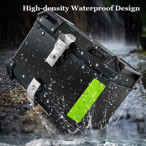 Grande valise de moto étanche, coffre supérieur 100L, boîte de rangement en aluminium pour moto, pour YAMAHA <span class=keywords><strong>HONDA</strong></span> SUZUKI KAWASAKI - Product Image 2