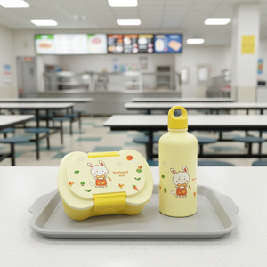 Cheap Kids <strong>Lunch</strong> <strong>Box</strong> with Water Bottle Girls Boys Children School Kindergarten Sandwich Food Container Set - Product Image 5