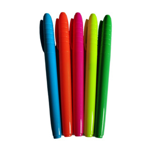 Lot de surligneurs en plastique multicolores personnalisés en gros, marqueurs pastel multicolores pour usage scolaire, emballage en vrac - Product Image 4