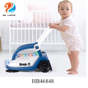 Andador de aprendizaje para bebés, andador de velocidad ajustable antideslizante, juguetes de barrido y limpieza, música ligera, 2 en 1 - Product Image 1