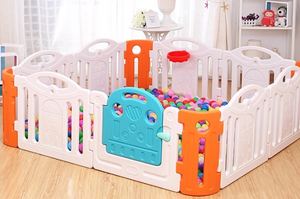 Anti-estática juegos niño interior parque con bebé juego cerca de esgrima - Product Image 6