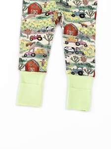 Piyama Bayi Desain Khusus Motif Pedesaan Miozing, Baju Tidur Bayi Bahan Bambu untuk Eksim, Romper Bayi ODM - Product Image 6