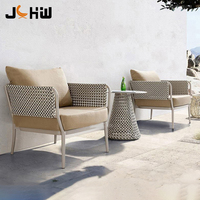 Meubles de patio modernes en aluminium, canapé d'extérieur Gofa, chaise longue pour cour, villa, balcon, parc, salle à manger, hôtel