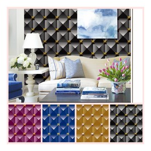 Diseños de papel tapiz y ropa de pared, papel tapiz de pvc para techo, papel tapiz imprimible, papel tapiz azul - Product Image 1