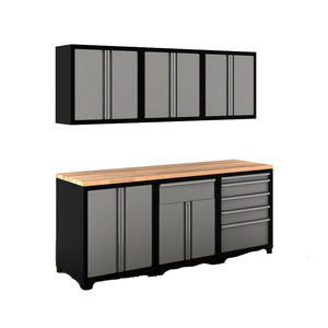 Armoire à double porte pour le rangement d'outils, type rectangulaire, gris, rouge, noir, 1910003, organisateur de bureau - Product Image 3