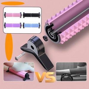 Rulli variopinti all'ingrosso della schiuma, rulli antiscivolo durevoli della schiuma con i supporti, adatti ad attrezzatura domestica di massaggio di <span class=keywords><strong>Yoga</strong></span> - Product Image 4