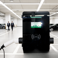 Nueva Estación de Carga para Vehículos Eléctricos Comerciales, 7/11/22kW Tipo 2 OCPP 1.6J IP54, Solución de Estacionamiento para Puntos de Trabajo, Montaje en Pared, Jinghu TA-AC-ALD1-B