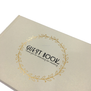 Wholesale Hardcover Wedding Guest <strong>Book</strong> Printing on Demand Personalized Custom Wedding Reception Guest <strong>Book</strong> with Foil Stamping - Product Image 3
