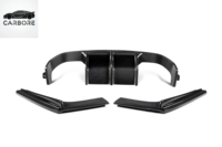 Diffuseur de pare-chocs arrière en fibre de carbone de haute qualité, style V, pour F80 M3 F82 M4 2014-2019, fixation par boulons, noir carbone