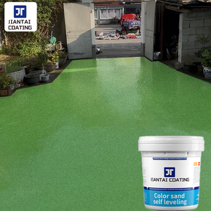 Pintura epoxi para pisos de taller, arena coloreada autonivelante, revestimiento sin juntas, resistente al desgaste, pintura para pisos de cemento - Product Image 1