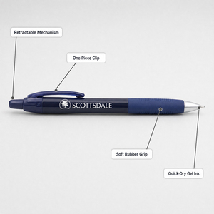 Bolígrafo Retráctil de Plástico Personalizado SL, Bolígrafo Promocional con Clic Intenso, Agarre Suave de 0.7mm para Oficina y Regalo - Product Image 4
