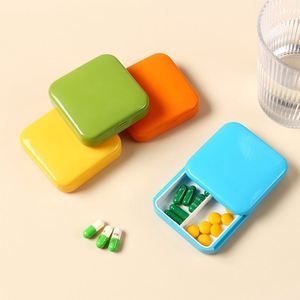 Pastillero Portátil Creativo Mini de 2 Compartimentos con Deslizamiento para Medicamentos Diarios y Regalos Promocionales - Product Image 2