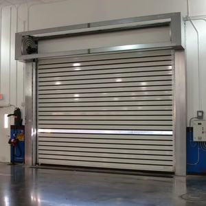 Puerta en espiral enrollable de aluminio de alta velocidad a prueba de viento - Product Image 1