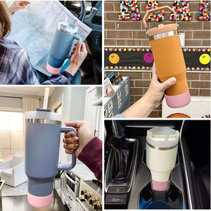 Funda de botella de silicona para parachoques para <span class=keywords><strong>Stanley</strong></span> <span class=keywords><strong>Quencher</strong></span> H2.0 40 oz 30 oz vaso con asa y <span class=keywords><strong>Stanley</strong></span> IceFlow 20oz 30 oz - Product Image 2