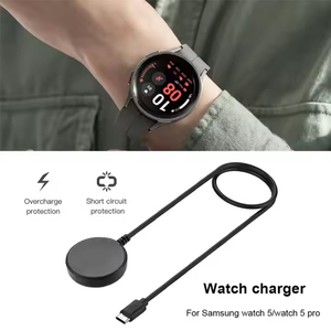 Chargeur de <span class=keywords><strong>montre</strong></span> sans fil pour <span class=keywords><strong>Samsung</strong></span> <span class=keywords><strong>Galaxy</strong></span> Watch 7 Ultra 6 5 Pro 5/4/3 Active 2/1Gear Sport/S3 Station de charge portable - Product Image 4