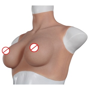 Seins artificiels en silicone réalistes pour travestis, forme de poitrine féminine en silicone avec bretelles - Product Image 3